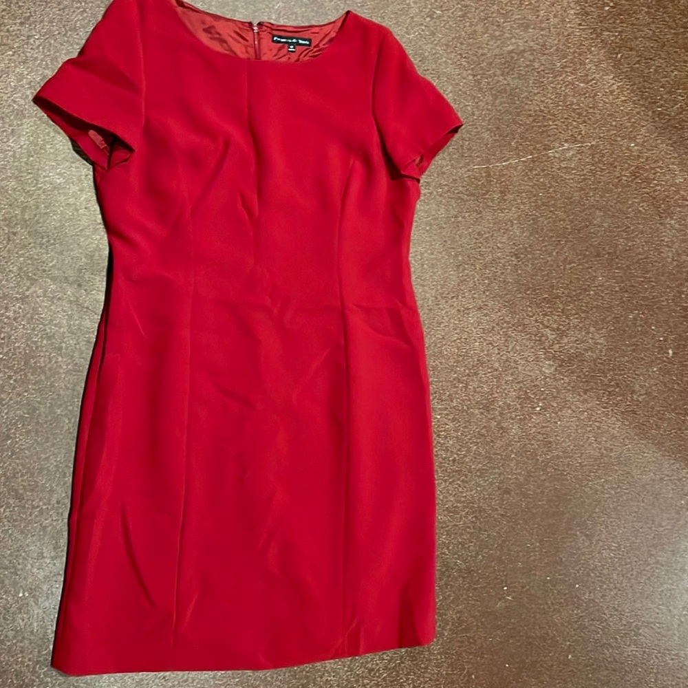 Red lined formal dress